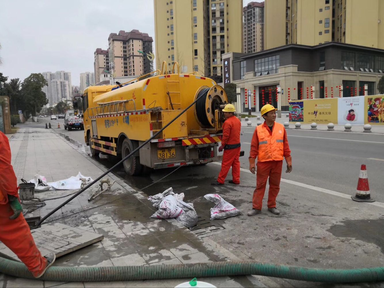 黄骅排污管道清淤-管道清洗